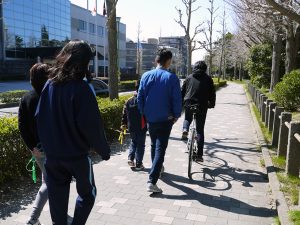 公園での様子の写真